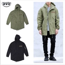 Mann si tun herren jacken und mäntel clothing koreanische kleidung militaire herbst schwarz grün lange army military m51 jacke windjacke