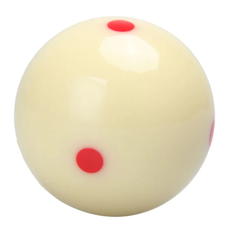 

Roundness Hardness Cue Ball Measle Pool-Billiard Practice Resin 5.72cm 2 1/4 Red 6 Dot Spot Training High Quality
