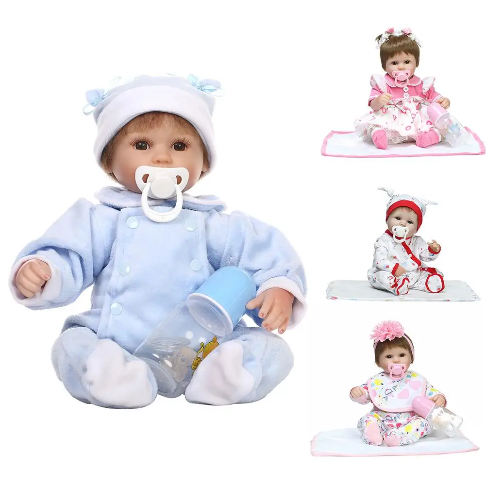 

New 16inch Handmade Vinly Silicone Lifelike Reborn Baby Doll Kids Pretend Play Toy