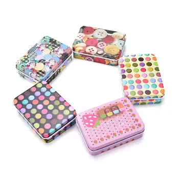 

Mini Vintage Storage Lovely Print Girls Gifts Desk Storage Holder Tin Coin Bag Stationery Holder Desk Organizer