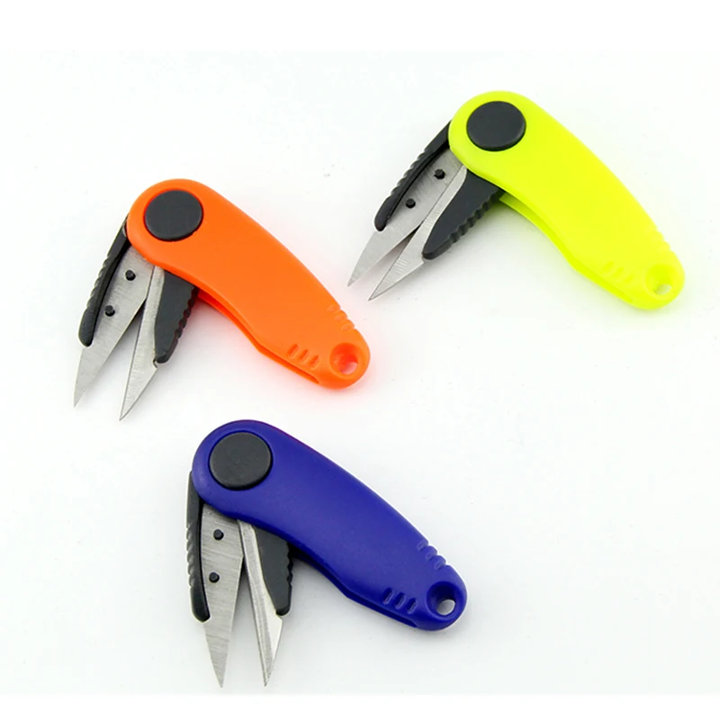 

Erchang Fish Use Scissors For Fishing Line Stainless Steel Cut Clipper Multi-purpose Fishing Tackle Fold Scissor Shrimp-Shaped
