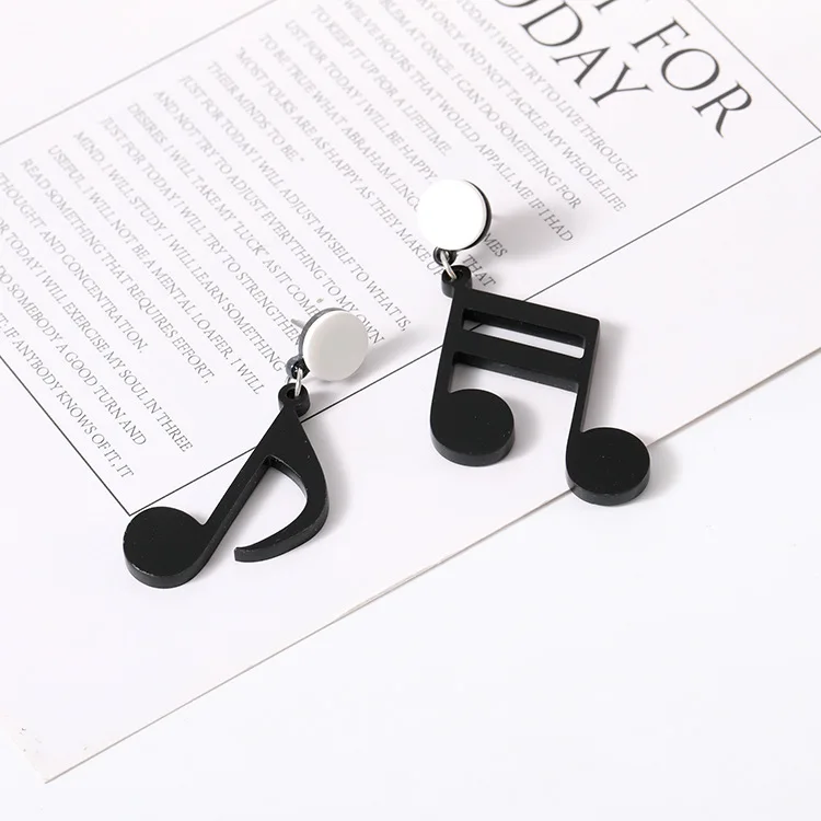 Notas Musicales De Makersland Acrílico Pendientes De Las De Notas Musicales De Makersland Acrílico Pendientes De Las De