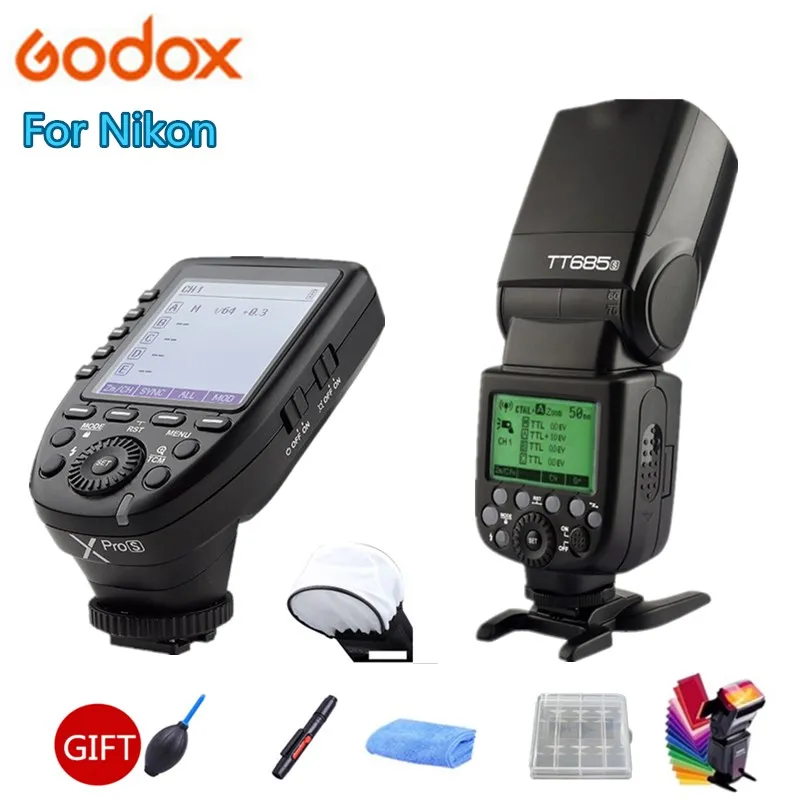 

Godox TT685S Camera Flash 2.4G TTL Wireless HSS 1/8000s GN60 + Xpro-S Transmitter Triggter For Sony a77II a7RII a7R a58 a99