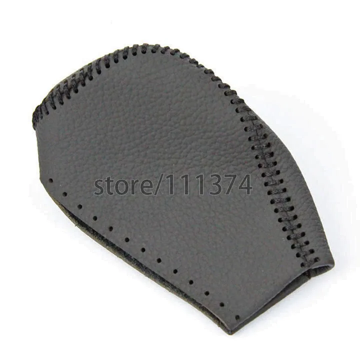 

NULLA DIY Genuine Leather Black Line Gear Shift Knob Cover Stitch For Toyota Highlander Camry 2009-2013 Automatic Accessories