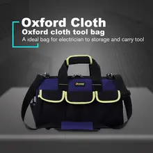 14/16/20 дюймов Большой Ёмкость инструмент сумка Водонепроницаемый Электрика Сумка Пластик дно Для мужчин косой сумка инструмент сумки из натуральной кожи