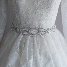 Свадебные платья свадебный пояс-кушак роскошный со Стразами Ремни невесты белая лента свадебные сверкающие стразы жемчужные пояса