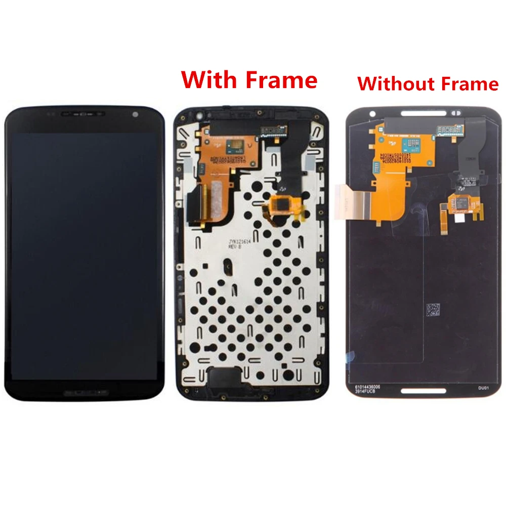 

For Motorola Nexus 6 XT1100 XT1103 LCD Screen and Digitizer Assembly With Front Frame Replacement!!(Black)