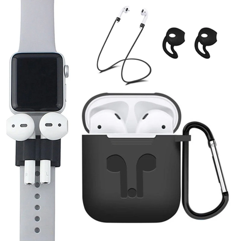Силиконовый чехол для наушников Apple AirPods 5 шт./упаковка|Аксессуары наушников| |