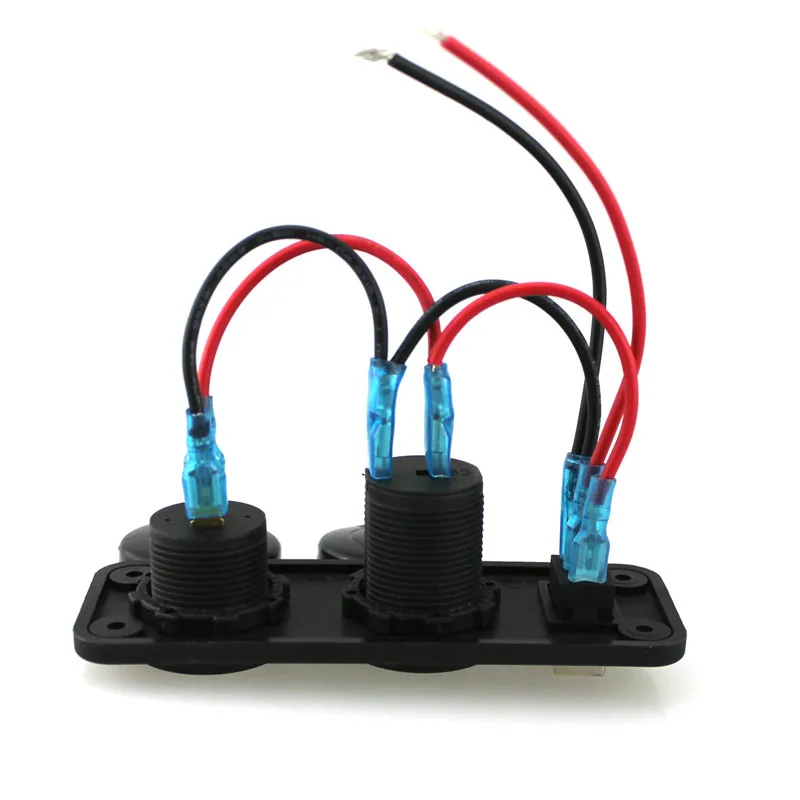 12V 24V прикуривателя автомобиля светильник er со светодиодной 12В двойной разъем USB
