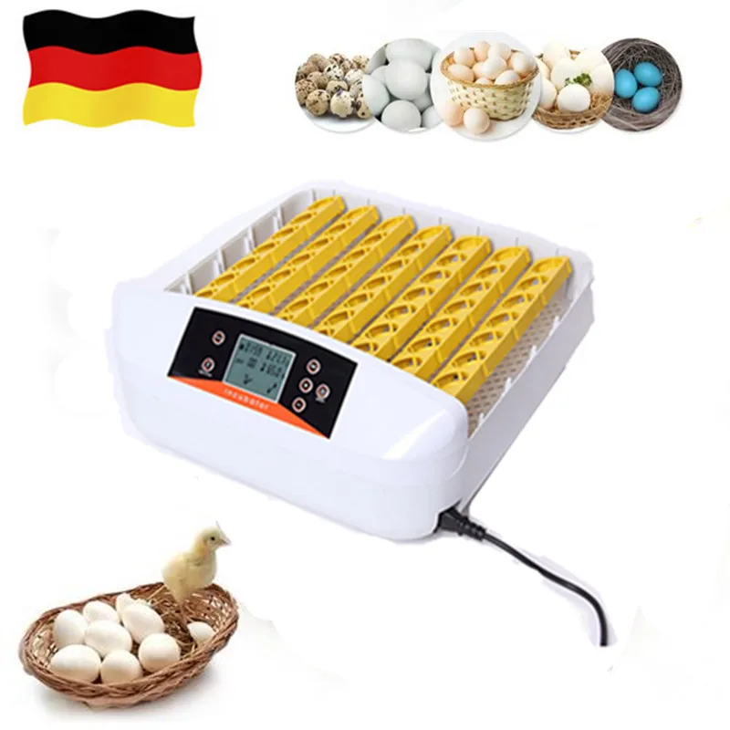 

220V 56-Eggs Intelligent Automatic Egg Incubator with Temperature Control Hatcher for Chicken Duck Bird Quail on sale