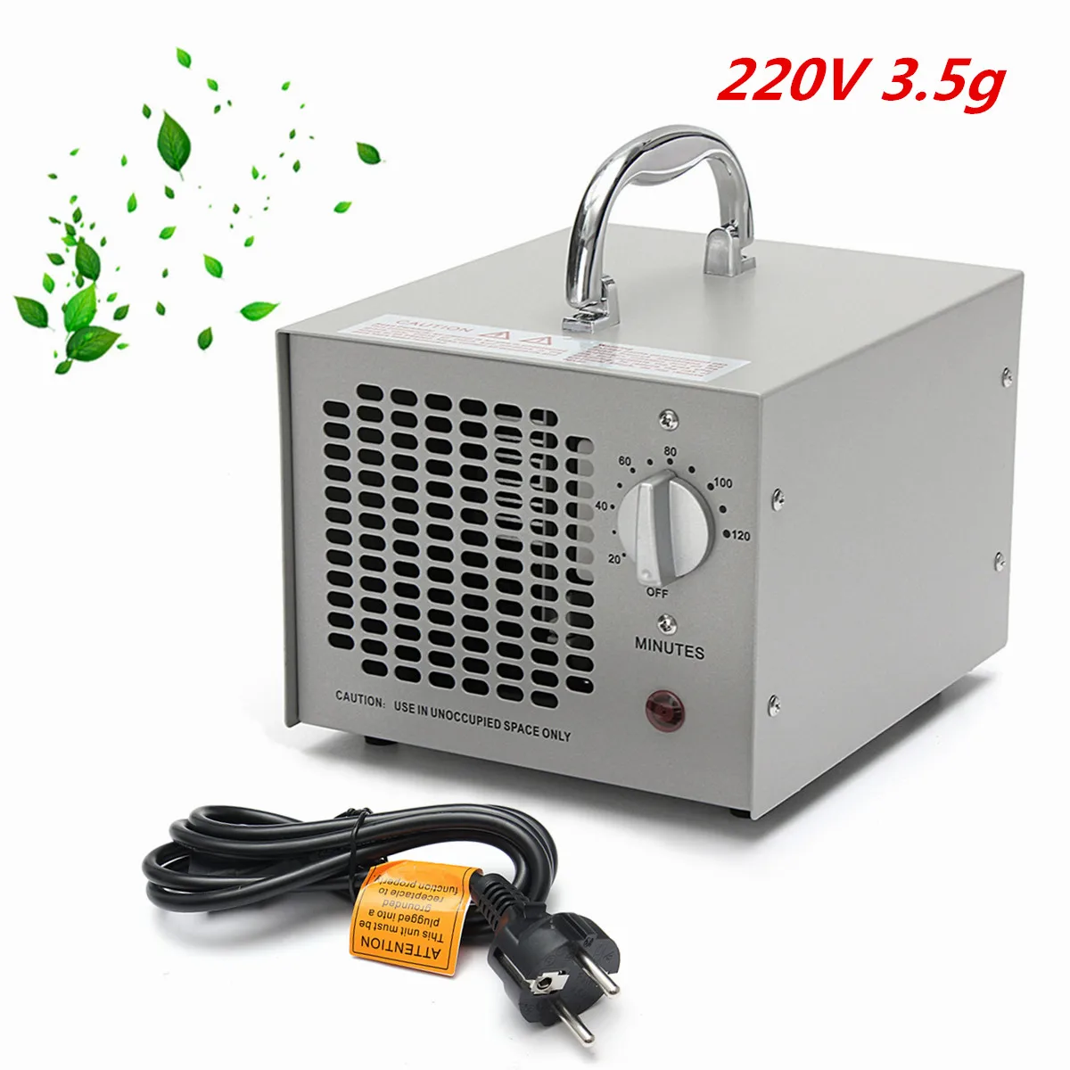 

New 220V 3500mg Commercial Industrial home Ozone Generator Air Purifier Mold Mildew Odor Remover Portable Ozoner With Switch