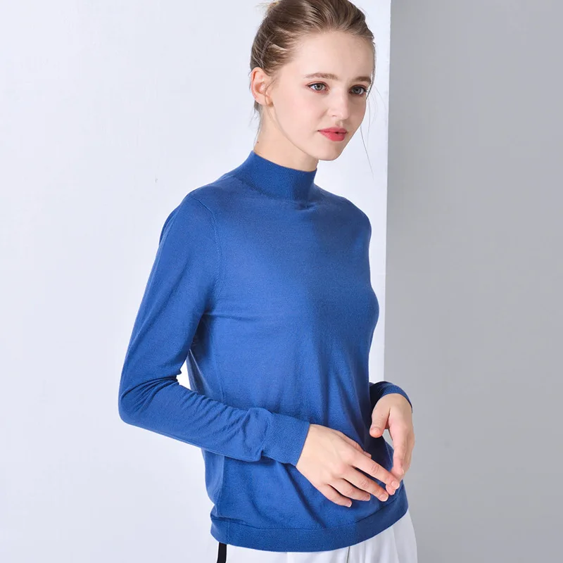 white wool turtleneck sweater women Korean style pull fem me Autumn winter knitwear pull over plus size slim fit casual