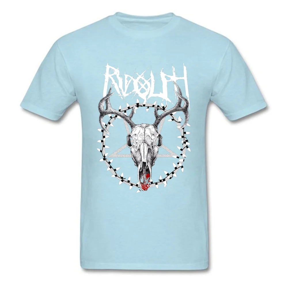  Man Tshirts Metal Rudolph 20602 Fashionable Tees 100% Cotton Fabric O-Neck Short Sleeve Normal Tops & Tees Summer Metal Rudolph 20602 light