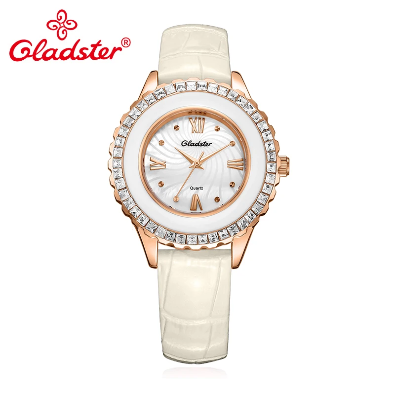 Модные японские часы Gladster женские наручные с кожаным ремешком | Наручные