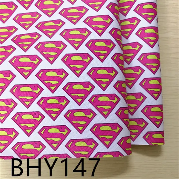 7,6*12 дюймов мультфильм печати искусственная кожа для DIY аксессуары BHY147