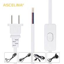 Удлинитель, вкл. Кабель 1,8 м вкл. Выкл. Шнур питания, с кнопкой и диммером, штепсельная вилка европейского и австралийского стандарта, электрический удлинитель для лампы