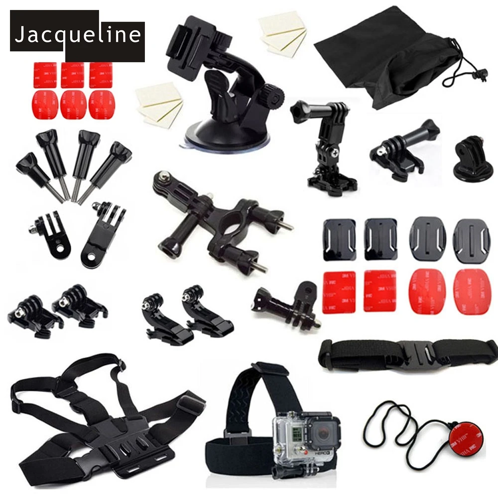 Набор аксессуаров Jacqueline для Gopro hero 6 Session 5 4 3 + SJCAM SJ5000 SJ6000 EKEN H9R SOOCOO|for gopro hero|accessories for