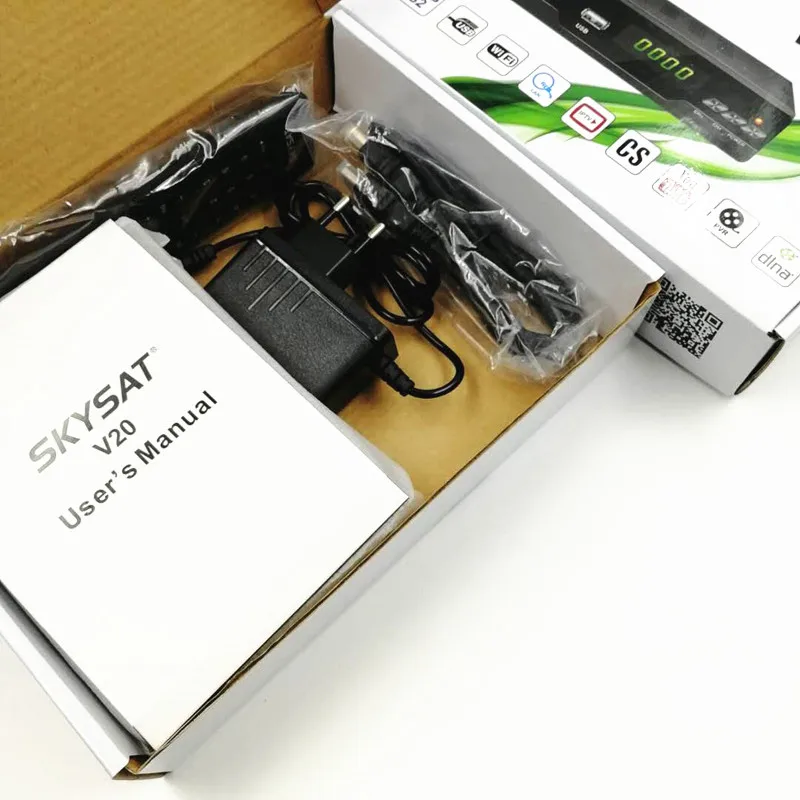 H.265 DVB S2 SKYSAT V20 с 2 Гб памяти LAN RJ45 Поддержка Wi Fi ACM cccamd Newcamd IPTV m3u Xtream коды Youtube Авто Powervu