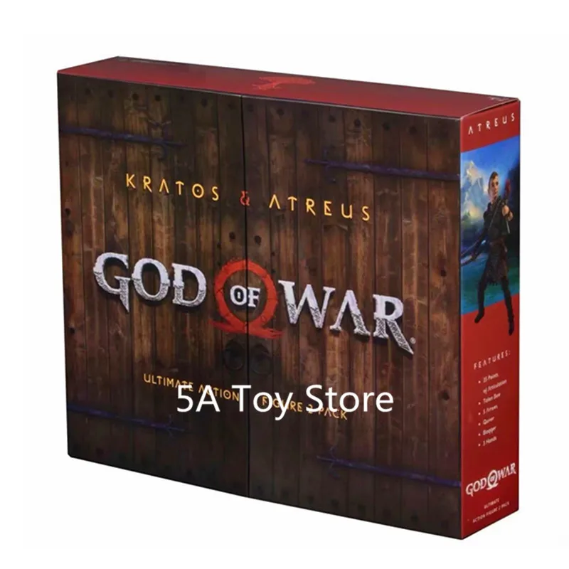 Игрушки NECA God Of War 4 Kratos& Atreus Ultimate, 2 шт. в упаковке, Коллекционная модель, игрушка, кукла - Цвет: Kratos and Atreus