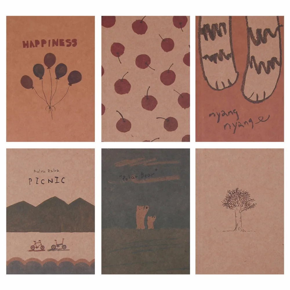 

Notebook Blank Page Painting Paper Book Journal Diary Notepad Memo Pads Supplie