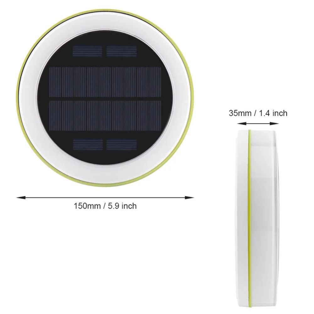 

LED Swimming Pool Light, Water Floating Round Remote Control Color Changing Solar Powered Lightweight Waterproof Indoor Outdoor