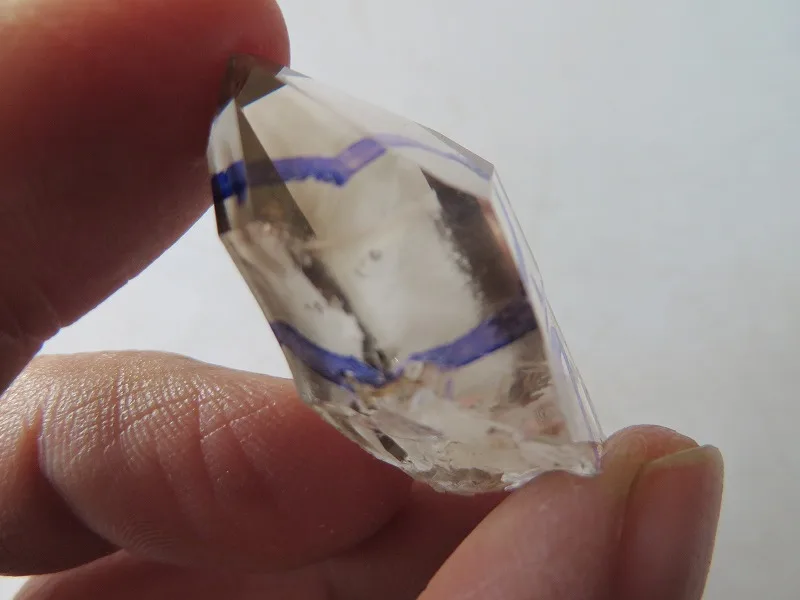 11g A Rare Clear Quartz Crystal Herkimer Diamond W Moving ENHYDRO Bubble &amp Rainbows | Дом и сад