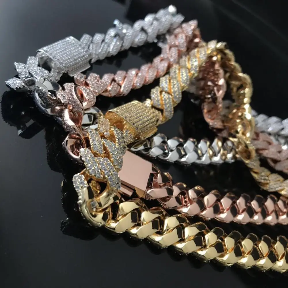 

New design prong cuban link chain