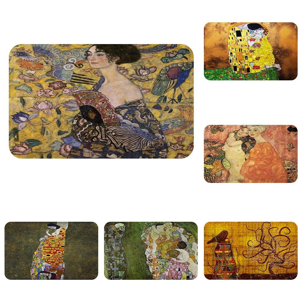 

Gustav Klimt Women Cool Mat Bath Carpet Decorative Anti-Slip Mats Room Car Floor Bar Rugs Door Home Decor Gift