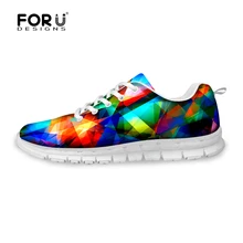 FORUDESIGNS Fashion Men Flat Shoes Comfort Breathable Lover Shoes Boys Girls Casual Walking Shoes Zapatos Mujer Hombre Lace-up