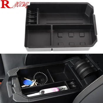 

black Car Armrest Storage Box Glove Box Tray Storage Box Auto Accessories For Toyota RAV4 RAV-4 2013 2014 2015 , car styling