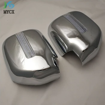 

Chrome rearview mirror cover with light For Toyota Land cruiser Prado fj90 3400 Spoiler Car Styling accessories For fj90