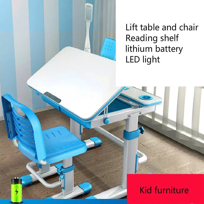 Muebles De Madera Pupils Writing Desk and Chair Combination Set Baby Workbench Kids Furniture Mesa Infantil Children Furniture