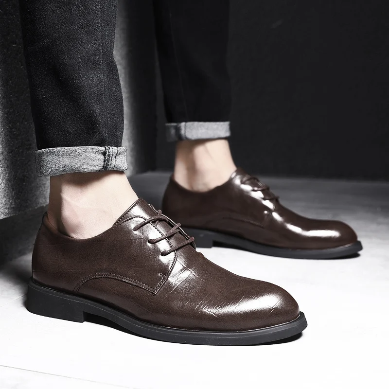 ZUNYU/Новая мужская качественная обувь из лакированной кожи; Zapatos de hombre; Размеры: черная кожаная мягкая мужская обувь; мужские классические оксфорды на плоской подошве