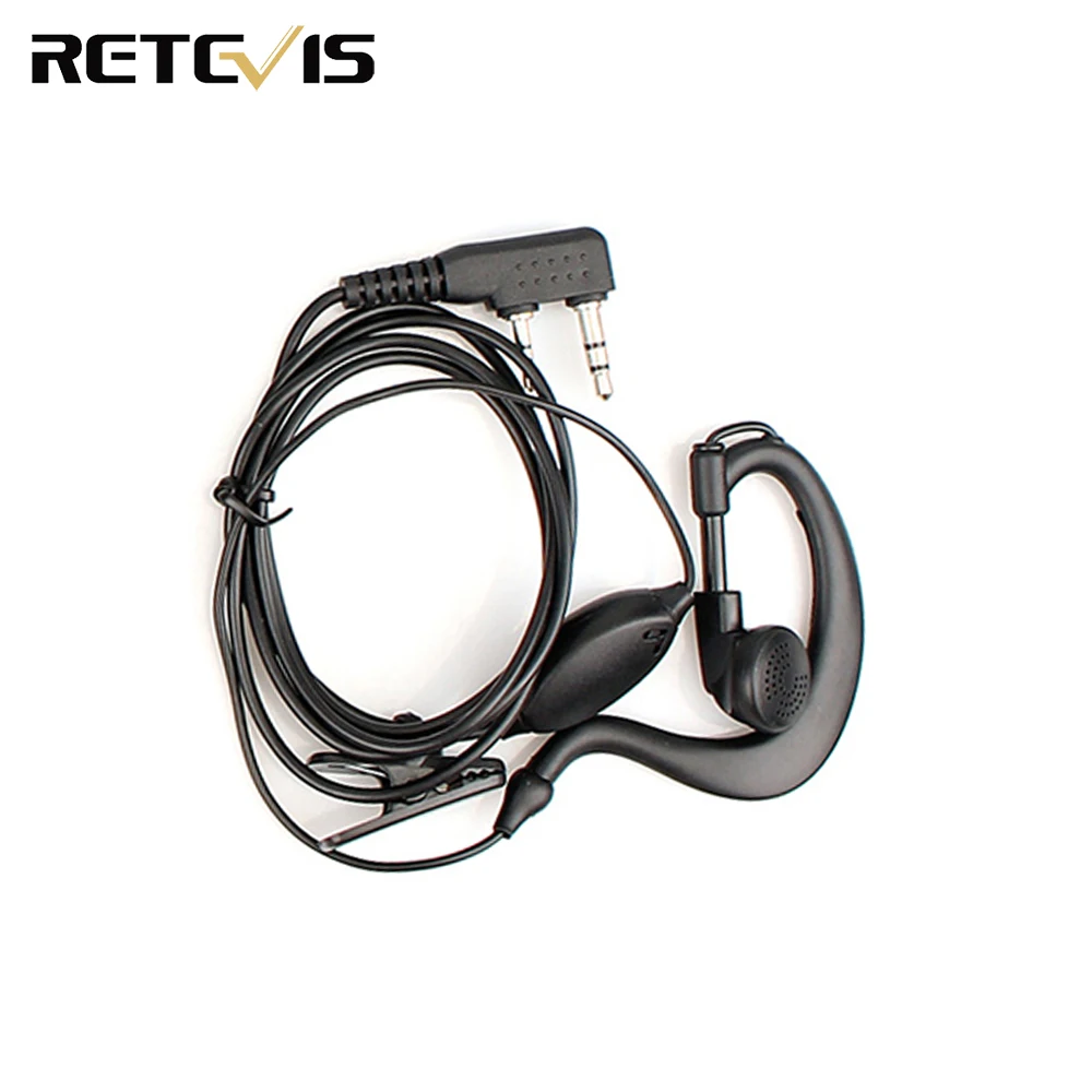 2 контактный радионаушник гарнитура для KENWOOD BAOFENG UV5R BF 888S Retevis H777 TYT Ham Radio Walkie Talkie Hf
