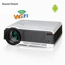 2017 New 1280×800 Smart Android 4.4 Bluetooth Wifi 5500Lumens Home Theater Digital Cinema 1080P HD Video TV LCD LED 3D Projector