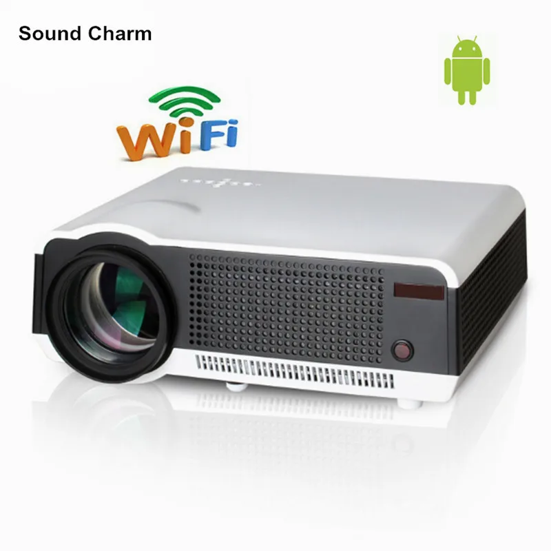 2017 New 1280x800 Smart Android 4.4 Bluetooth Wifi 5500Lumens Home Theater Digital Cinema 1080P HD Video TV LCD LED 3D Projector