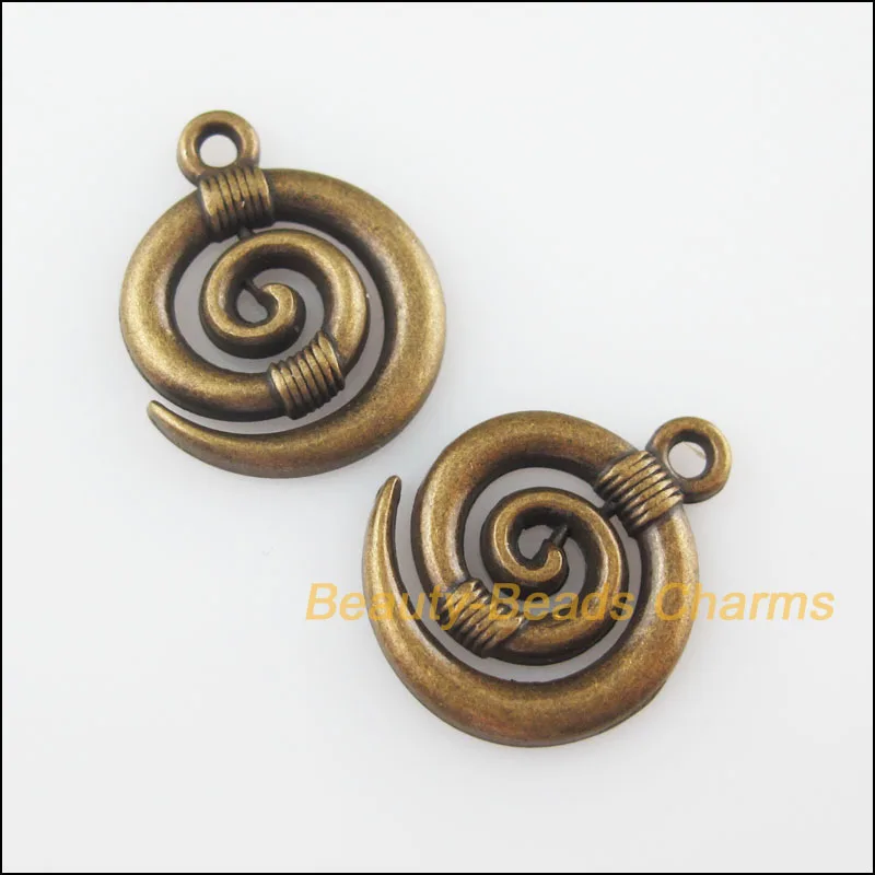 

New 10Pcs Antiqued Bronze Tone Animal Ox Horn Charms Pendants 15x18.5mm