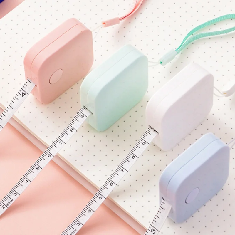 

Portable Retractable Ruler Centimeter/Inch Tape Measure Mini Ruler Colorful Cute Design Great for Travel