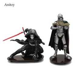 Star Wars The Force Awakens Kylo Ren Phasma ПВХ Рисунок Коллекционная модель игрушки 7,5-10,5 см KT1891