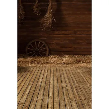 

5X7ft Vinyl Old straw house background for pet printing cloth photography backdrops for baby photo studio portrait background