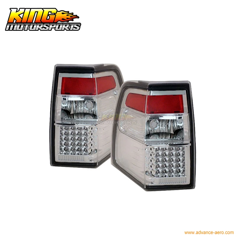 

For 2007-2010 Ford Expedition LED Tail Lights All Chrome 08 09 USA Domestic Free Shipping