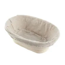 3 Tamaños Oval Dough Ratán Banneton Brotform Pan Cestas De Pruebas