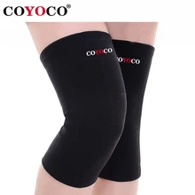 1 Pcs Sports Knee Support Protector Pad COYOCO Brand Kneepad Prevent Arthritis Injury High Elastic Knee Guard Keep Warm Black