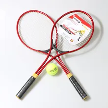 2 шт. 24 дюймов для подростков Теннисная ракетка Детские теннисные тренировочных упражнений с Теннисный мяч