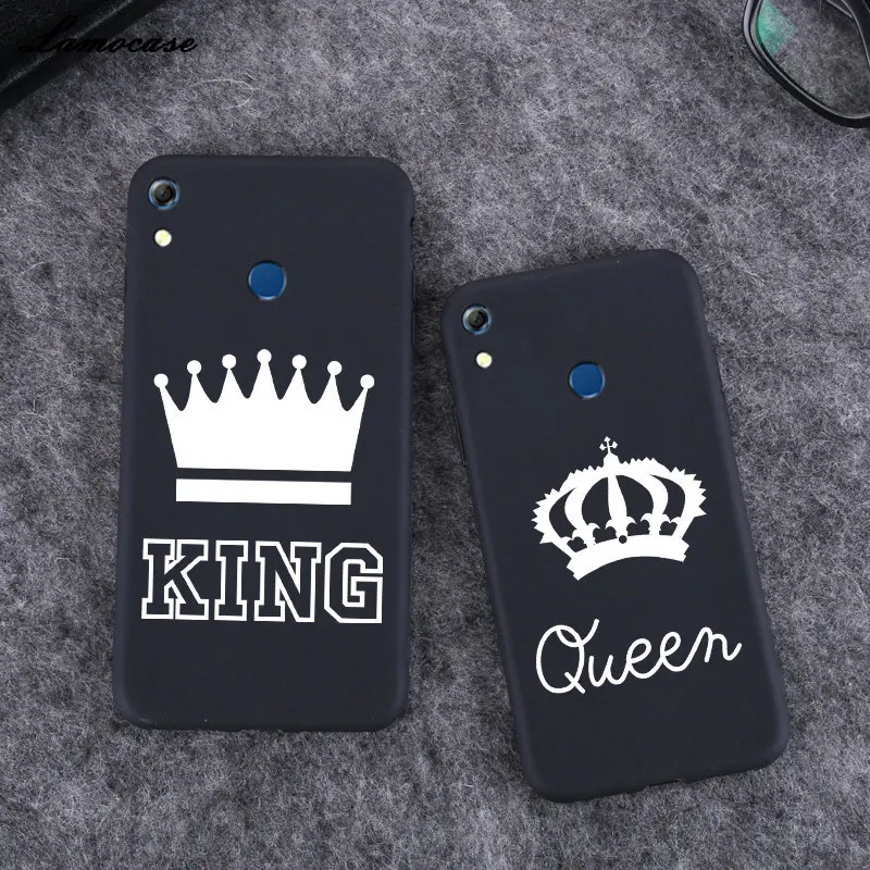 

Lamocase Funny Quotes Printing Case For Huawei Honor 8A 7A Pro 6A 7C 7X Silicone Matte Black Abstract Solid Paint Phone Cover