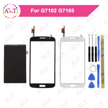 

10pcs/lot 5.25" For Samsung Galaxy Grand 2 Duos G7105 G7102 LCD Display Screen +Touch Screen Digitizer Black&White With Tool