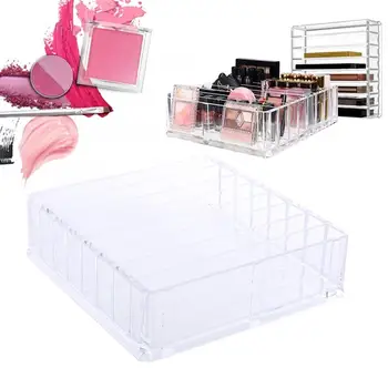 

8Grid Transparent Lipstick Storage Box Acrylic Makeup Organizer Cosmetic Storage Rack Desktop Finishing Bathroom Storage