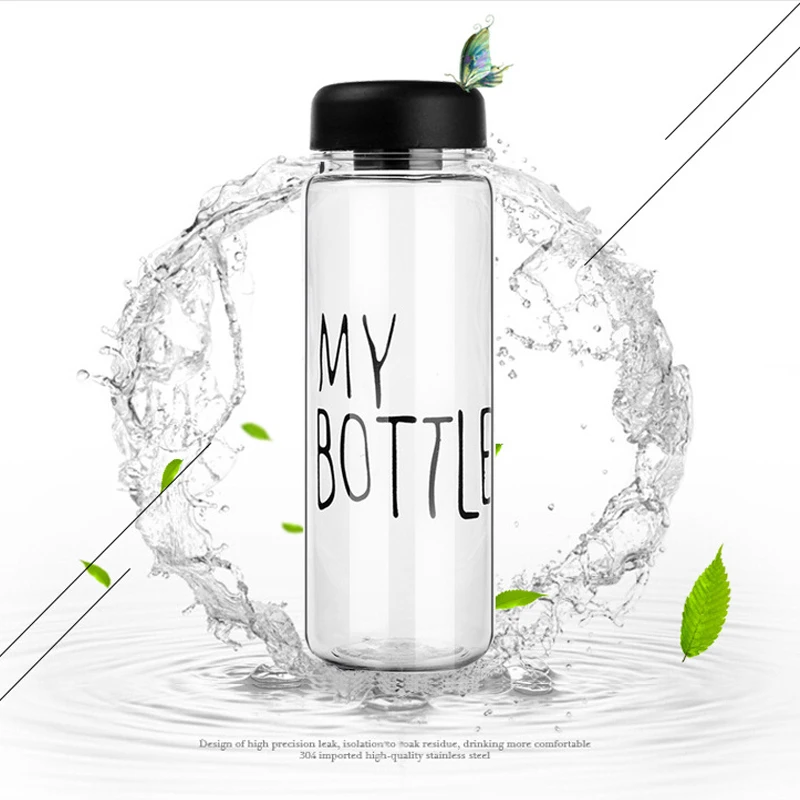 

2018 New 500ml Hot Food Grade Silicone My Bottles With Lid Size In 19.5cm*6.5cm Portable&Applicable With Bottle Bags