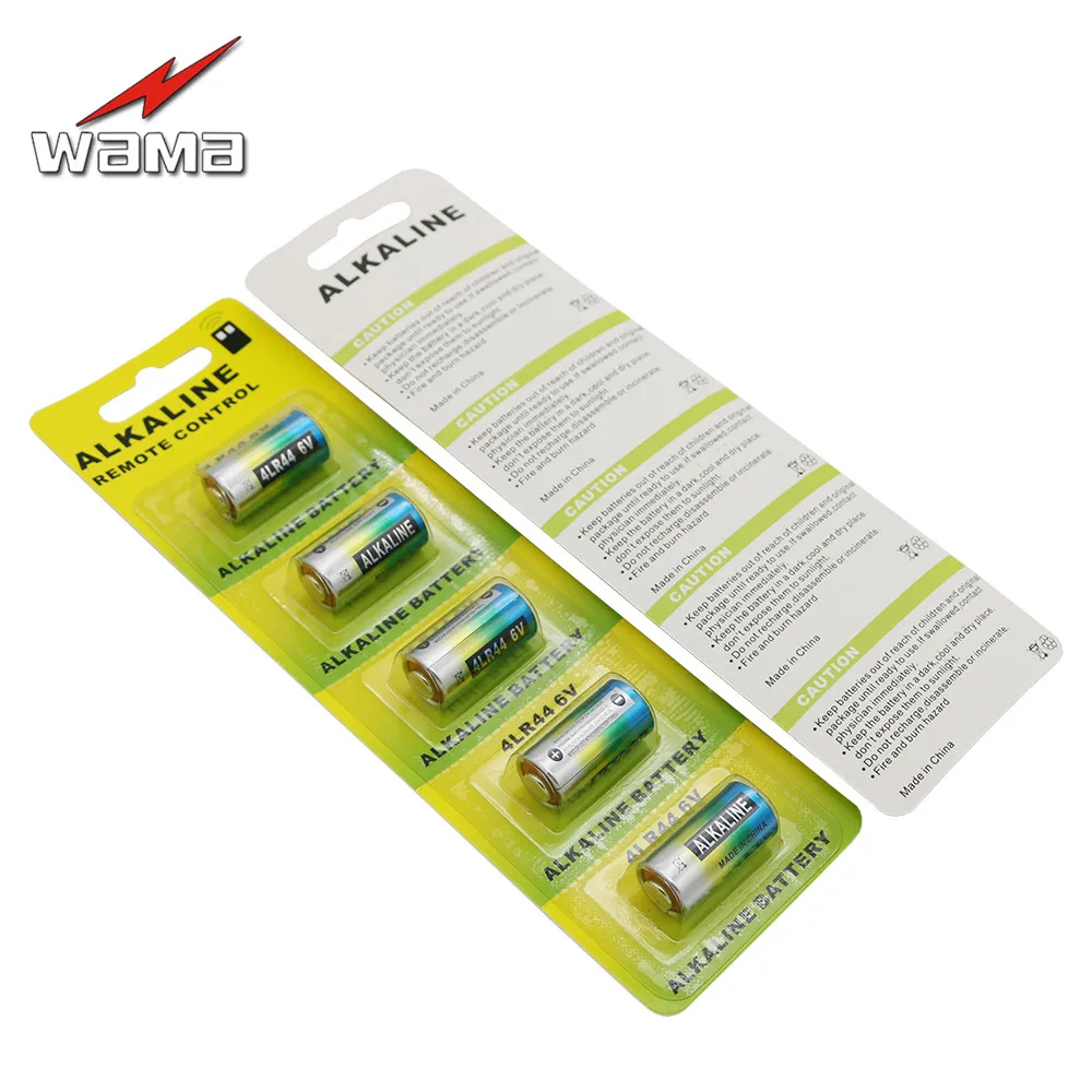 10pcs/pack Wama 4LR44 Batteries L1325 6V Primary Dry Alkaline Battery Cells Car Remote Watch Toy Calculator New Drop shipping