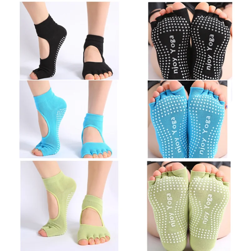 1 Pair Silicone Massage Fitness Elastic Sock Breathable 5 Colors Can